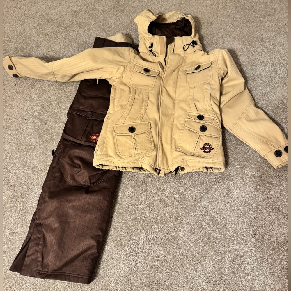SIMS Snowboarding/Skiing Jacket & Cargo Pants set XS